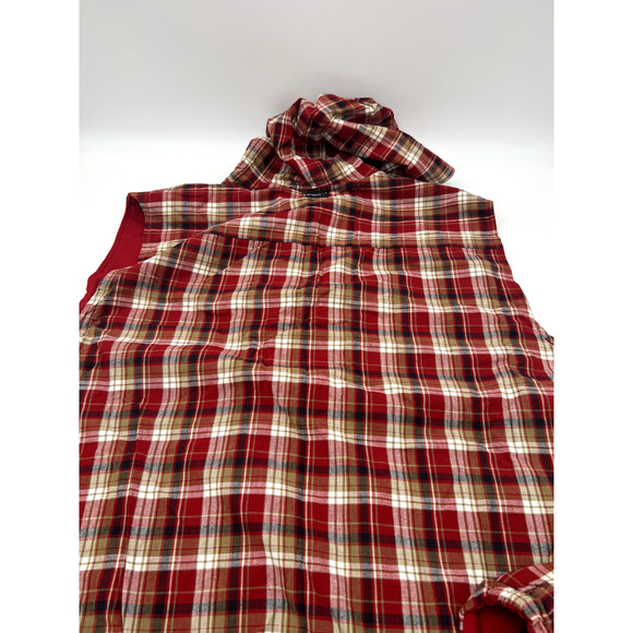 Women's Reversibles Hooded Red Plaid Zip Vest 3XL Sears New with Tags Old Stock - Picture 11 of 14